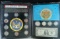 2 Framed Sets Wartime Coinage 6 Cents and 4 Silver War Nickels and The Silver Story Silver Certifica