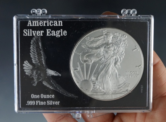 2018 Uncirculated American Silver Eagle in Holder