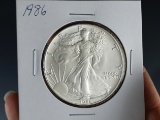 1986 Uncirculated American Silver Eagle