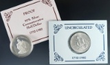 1982 George Washington Silver Half Dollars Uncirculated and Proof