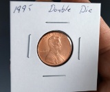 1995 Double Die Lincoln Cent BU