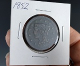 1852 US Large Cent XF Details