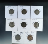 1883 No Cents, 1899, 1911 Liberty V Nickels, 1945-P, 1945-D and more! See full description.