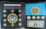 2 Framed Sets Wartime Coinage 6 Cents and 4 Silver War Nickels and The Silver Story Silver Certifica