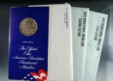 3 Piece Sterling Silver Official Ohio Bicentennial Medallion Collection and 1 Non Silver