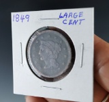 1849 Large Cent VG Details