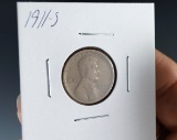 1911-S Lincoln Wheat Cent G+