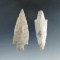 Pair of Adena point found in Kentucky, largest is 3 1/16
