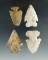Set of 4 Archaic Thebes found in the midwest, largest is 2 1/16