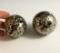 Pair of Pyrite Shperes, Peru. Both around 2