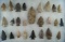 Group of 25 Assorted Arrowheads found in Ohio, largest is 3 1/16