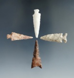 Set of three southwestern arrowheads in nice condition, largest is 1 1/4