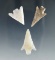 Set of 3 Columbia River Gempoints, largest is 1 1/8