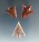 Set of 3 Columbia River Gempoints, largest is 15/16