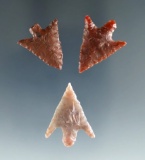 Set of 3 Columbia River Gempoints, largest is 15/16