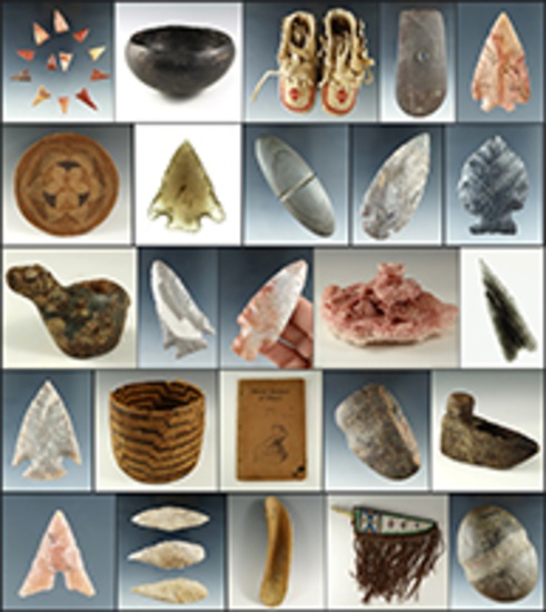 Indian Artifacts, Minerals & Fossils Auction