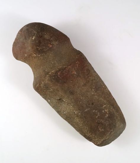 7 3/4" Long Full Groove Hardstone Axe found in Pennsylvania. Ex. Ron Arnold Collection.