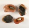 Group of 4 Polished Jasper, Madagascar, largest is 3 5/8