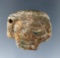 Uniquely Drilled pre-Columbian face effigy pendant that is 1 5/16