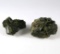 Pair of Epidote Crystals from Mexico, largest is 2 1/4