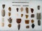Points and damage points including some Paleos found in Colorado. Ex. Bob Roth collection.