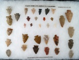 Group of assorted arrowheads found in Las Animas Co. Colorado. Ex. Bob Roth collection.