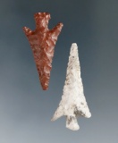 Ex. Museum! Pair of Columbia Plateau points found near the Columbia River in good condition.