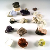 Group of 15+ Mineral and Crystal expamples from various locations.
