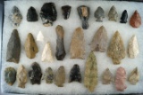 Group of assorted artifacts found in Halls Valley, Floyd Co. Georgia. Largest is 3 1/4