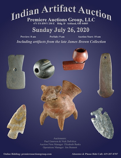 Indian Artifacts Auction - Bennett's Premiere Auct