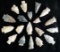 Set of 19 Assorted Ohio Arrowheads, largest is 1 3/4