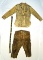 Frontier/Scout Jacket and Leggings with later Beaded Belt: 2nd half 19th Century.