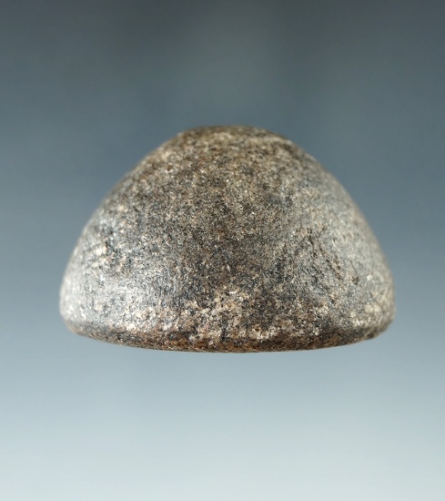 1 7/8" Granite Cone found in Licking Co., Ohio. Ex. Richard Ahlstrom (#A526) Collection.