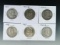 1949, 1953-D, 1954-S, 1958, 1963 and 1963-D Franklin Silver Half Dollars F-AU