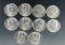 10 1965-69 Kennedy 40% Silver Half Dollars AU-BU