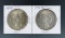1922 and 1922-D Peace Silver Dollars XF