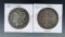 1887-O and 1921-S Morgan Silver Dollars F-VF