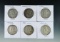 1948-D, 1950-D, 1951, 1953-D, 1961 and 1963-D Franklin Silver Half Dollars F-XF