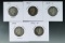 1899, 1904, 1908-D, 1915 and 1916-D Barber Silver Quarters AG-G