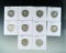 1935, 1935-D, 1937-D, 1939, 1940, 1944, 1949, 1952-D, 1960 and 1962-D Washington Silver Quarters