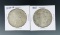 1922-D and 1923 Silver Peace Dollars VF-AU