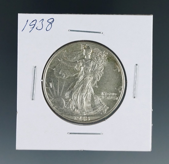 1938 Walking Liberty Half Dollar AU