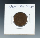 1864 2 Cent Piece G