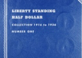 1918-D, 1918-S, 1919-D, 1920-D, 1934-D, 1935-D and 1935-S Walking Liberty Half Dollars in Folder