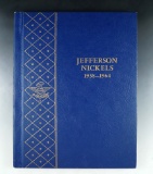 Complete Jefferson Nickel Set 1938-1964 F-BU in Whitman Album