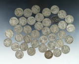 40 Assorted Silver War Nickels G-VF