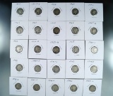 25 Different Date and or Mint Mark Mercury Dimes 1917-1945 AG-VF