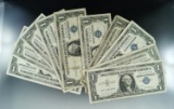 10 $1.00 Silver Certificates 1935 and 1957 Includes 1 Star Note G-VF