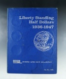 Partial Walking Liberty Half Dollar Set 1936-1947 in Coin Folder 29 Coins G-AU