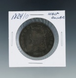 1824 over 0 Capped Bust Half Dollar VG